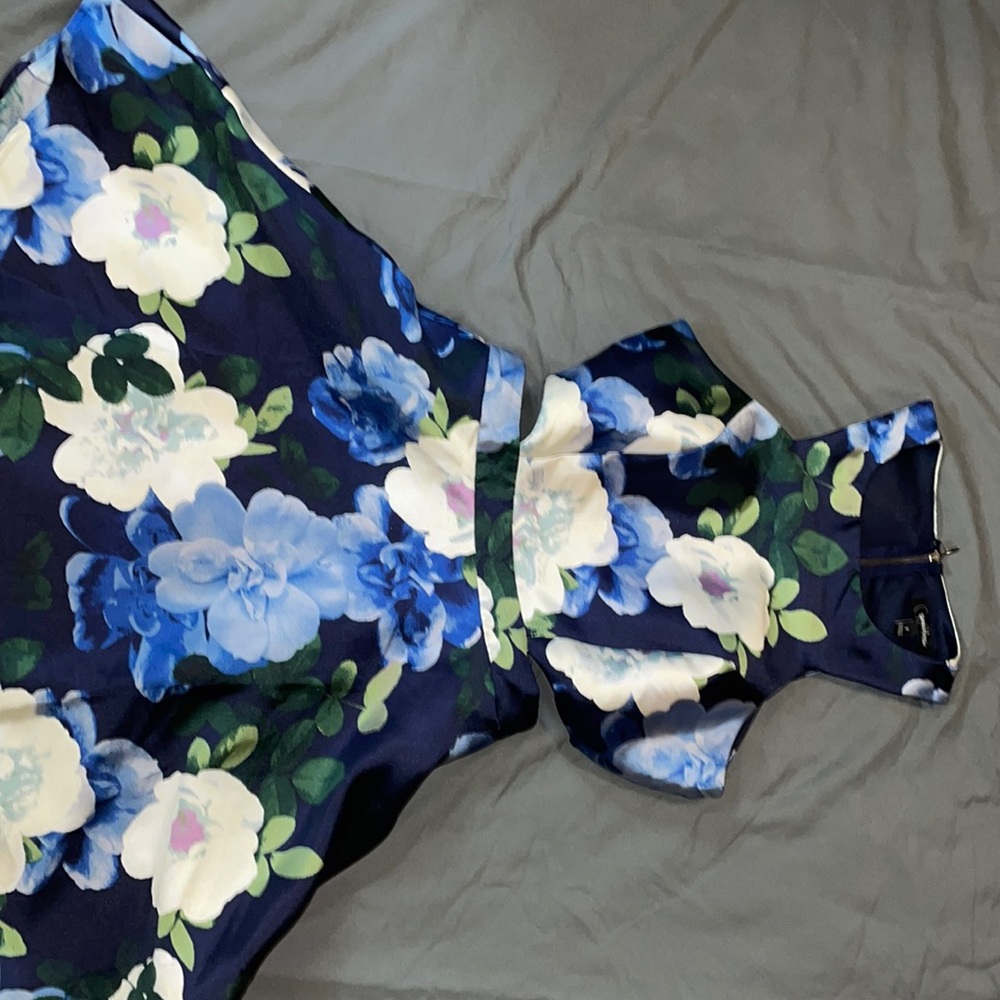 Blue Floral Dress